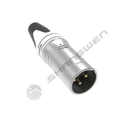 Outdoor Waterproof 3-Pin XLR Male Audio Connector for Power Applications Factory Supply