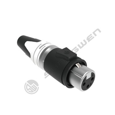 Outdoor Waterproof 3 Pin XLR Plug Male  Alloy Material DMX  Audio Wire Connector Copper for Power