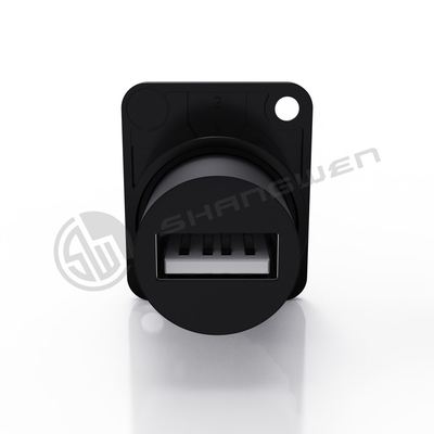 4 Pin Audio Video & USB Connector Dustproof Indoor Outdoor Copper Contact Material 4P 9P Alloy for Data Cable