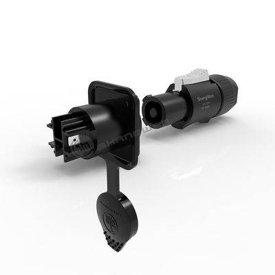 Shangwen Outdoor Use Powercon Ip65 Connectors Black Output 3 Pin Male Power Connector