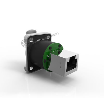 RJ45 Πίνακα Mount Ethernet Connector Τυποποιημένο 8 Pin Plug Socket