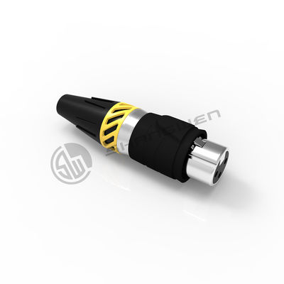16A Wire XLR Connector 3 Pin Waterproof Ip65 Female Plug Εξωτερικό