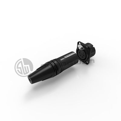 XLR Audio Power Female Socket Connector 4 Πιν μικροφώνου IP40