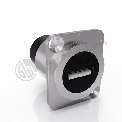 Ip65 Πνευρόστερος πίνακας Mount Connector 4 Pin Audio Video Connector για καλώδιο δεδομένων