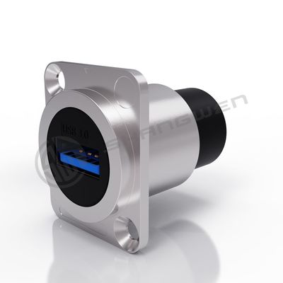 Σύνδεσμος USB για τοποθέτηση πίνακα Ip65 Αδιάβροχος 9 Pin USB σύνδεσμος για μετατροπή μορφών