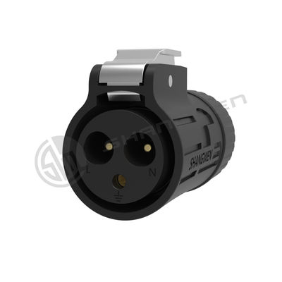 Μαύρος 3 Pin IP67 σύνδεσμος ρεύματος 3 Κεντρικά συνδετήρες ήχου και βίντεο