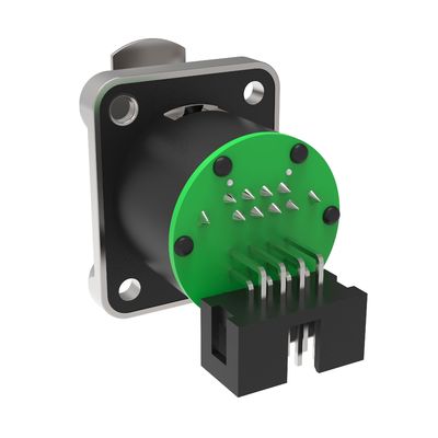 Εσωτερικός IP44 Rj45 Συνδέτης Βιομηχανική συγκόλληση αρσενικό θηλυκό 8pin Horn Straight Plug