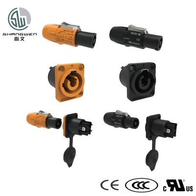 Συνδετήρας οθόνης LED 250V 3Pin αρσενικό Μπλε LED Powercon συνδετήρας πρίζας για βιομηχανικά ηλεκτρονικά εξαρτήματα