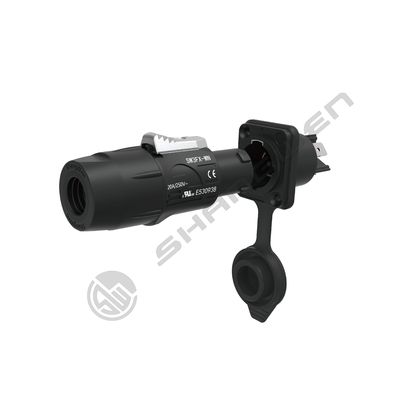 IP65 Εξωτερικό πίνακα Mount Power Socket 3-Pin αρσενικό ακουστικό σύνδεσμο με οθόνη LED 20A Συσσωρευτική πρίζα για λύσεις ακουστικής ενέργειας