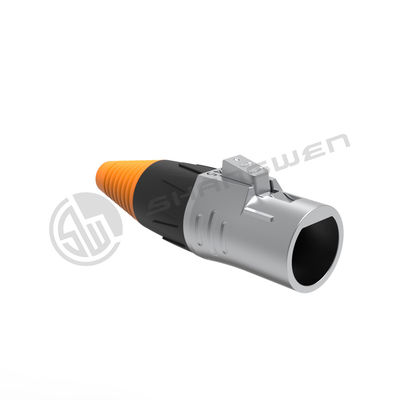 Εξωτερικό μέταλλο IP65 IP67 Αδιάβροχο RJ45 Σύνδεσμος σύνδεσης Σινιάλο Ethernet θηλυκό αρσενικό Τάξιμο ινώδους οπτικού καλωδίου Σύνδεσμος Ethernet Plug