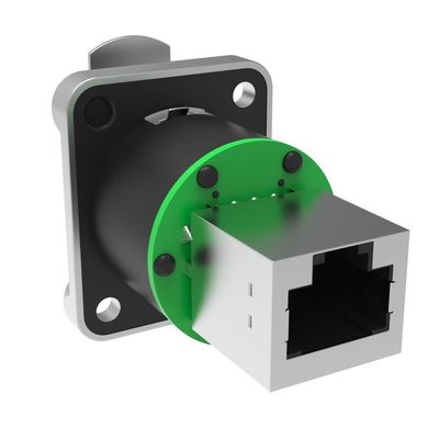 Πίνακα Mount Waterproof Rj45 Δικτυακό σύνδεσμο δεξιά γωνία ασπίδα θηλυκό RJ45 σύνδεσμο