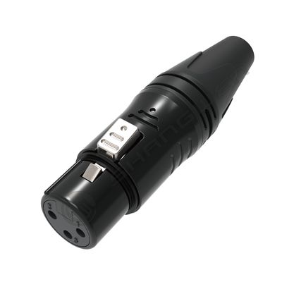 3 Pin XLR αρσενικό σύνδεσμο Αδιάβροχο DMX Thread Coupling Audio Video Connector Γυναικεία πρίζα για εξωτερικούς χώρους