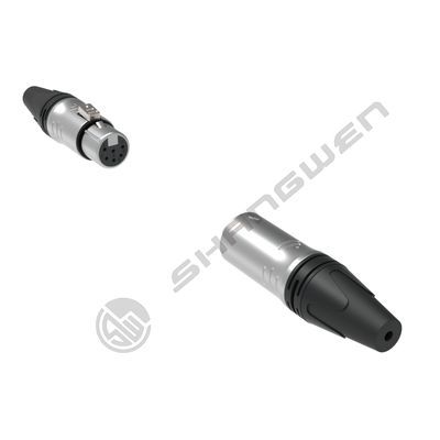 Εσωτερική προστασία IP40 6-πολικοί σύνδεσμοι XLR ήχου και βίντεο για επαγγελματικό ήχο και βίντεο