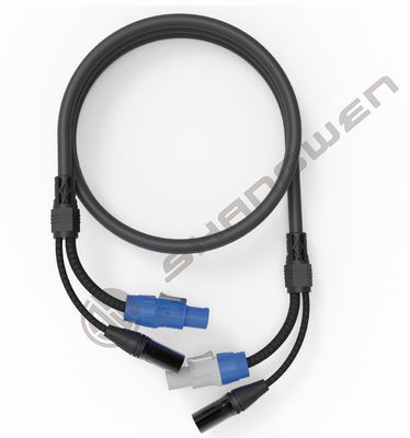 Καλώδιο συνδυασμού XLR θηλυκό και αρσενικό Powercon 5pin DMX SJT Σήμα και ρεύμα σε 2 σε 1 υβριδικά καλώδια επικοινωνίας