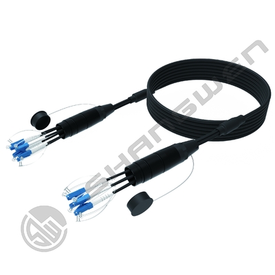 Καλώδια επικοινωνίας LC SC FC TPU Αδιάβροχα LC-LC Singlemode Θωρακισμένα PDLC Οπτικών Ινών Patch Cable Reel 4/6/8 Πυρήνες