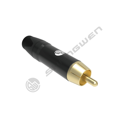RCA Audio Male Plug Connector 1000 MOhm Solder Insulation Gold Plated Phono RCA Plugs Male to Female HI-FI Audio Connectors