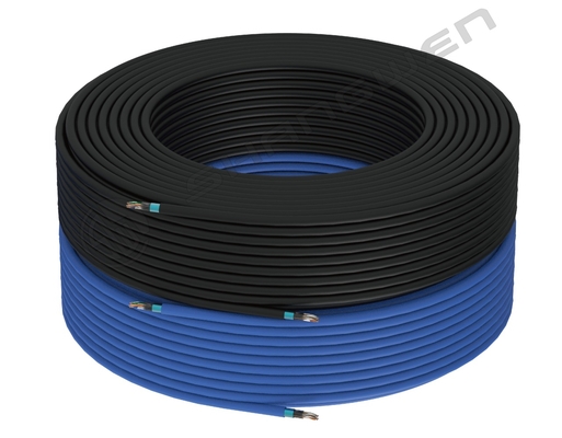Γαλάζιο Μαύρο 24awg FTP SFTP Ασπίδα CAT6A Ethernet Δικτυακό Καλώδιο 8 Διοδηγός Patch Cord