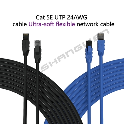 Cat5E 24awg UTP 24awg 4 Pair Cat5e Lan Cable OEM Bare Copper Wire UTP Ethernet Cable