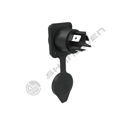 Strong Contact Stability Outdoor Audio Video Power Connection 3 Pin Led Plastic Female Connector