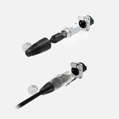 IP44 Indoor Rj45 Connectors 8-Pin Male Female Chassis Connectors Zinc Shell for Harsh Environments RJ45 Connectors