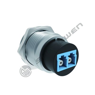 Round LC Female to Female Coupler Single-Mode Multimode Module Socket USB Fiber Optic Panel Mount LC