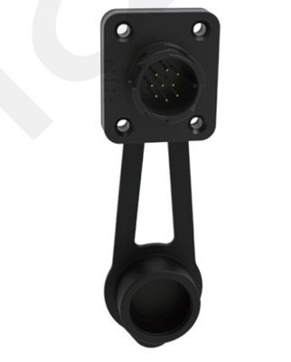 M19 Series Push-pull Self-locking Black Connection Industrial 9 Pin Female Male Plug  Signal Connector