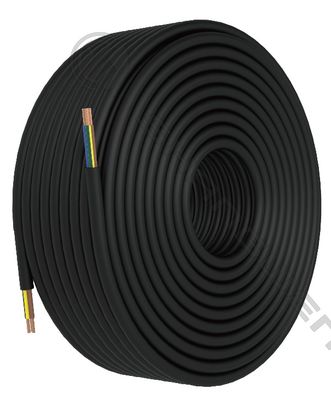 3*4mm² 300/500V Power Cord CE CCC VDE 3 Core PVC Insulation and Bare Copper H05RR-F RVV Power Cord