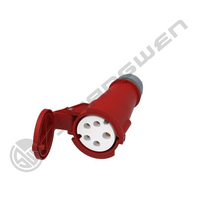 IP44 Industrial Male and Female Plug Couplers 16A 5P  IP44  Male Female Industrial Plug Socket Red IP44 Industrial 5Pin 16A