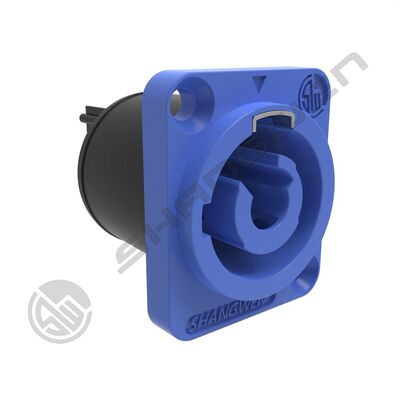 Κίνα Κατασκευή IP44 εσωτερική 3-Pin Triple Core Power Connector Socket Ανθεκτική πυρσική ανθεκτικότητα 4-Pack AC Powercon Connectors