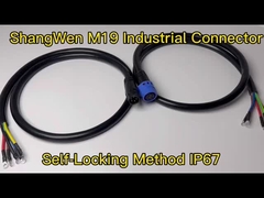 M19 Σύνδεσμος γυναικείας ηλεκτρικής πρίζας IP67 6 πιν υδροσίδερος συνδετής βιομηχανικός