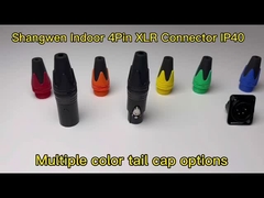 4 Pin XLR Connector Socket Άντρας ηλεκτρικός σύνδεσμος τύπου D