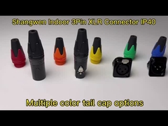 XLR Ακουστική Δύναμη Αδιάβροχη Κωνέτα 3 Πιν μικροφώνου IP65