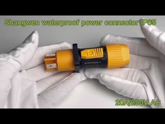 Βιομηχανικός ανδρός και θηλυκός αδιάβροχος σύνδεσμος ισχύος Ip65 εξωτερικός