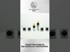 IP65 Αδιάβροχο Rj45 Άντρας και γυναίκα συνδετήρας μεταλλικό κουμπί μοντέλο αναβάθμισης