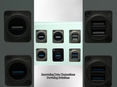 Σύνδεσμος USB για τοποθέτηση πίνακα Ip65 Αδιάβροχος 9 Pin USB σύνδεσμος για μετατροπή μορφών