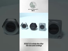 Στρογγυλό αδιάβροχο συνδετήρα δεδομένων ήχου από κράμα ψευδαργύρου για εξαρτήματα βιομηχανικής ηλεκτρονικής και HDMI