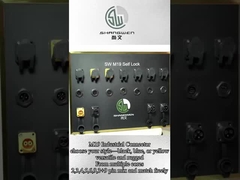 IP67 M19 Σύνδεσμος 6pin Κίτρινο 15A Σωλήτρια Υπερσυσκευασμένο κράμα αλουμινίου Shell Nylon