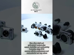 Εξωτερικός σύνδεσμος Cu Alloy XLR 5 πιν για μικροφώνου ενισχυτή μίξερ Αδιάβροχο IP65 γυναικείο ήχο